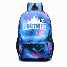 (Galaxy Blue) GLOW IN DARK Fortnite Galaxy Shoulder Backpack Student