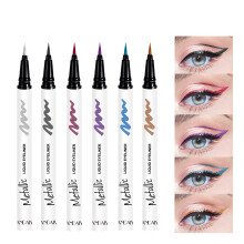 6 Colors Pearlescent Glitter Liquid Eyeliner Kit Waterproof Eye Makeup
