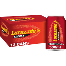 Lucozade Energy Drink Original 12x330ml multipack