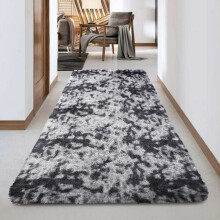 (DARK GREY, 80X300 CM) Extra Large Rugs Fluffy Shaggy Living Room Rug
