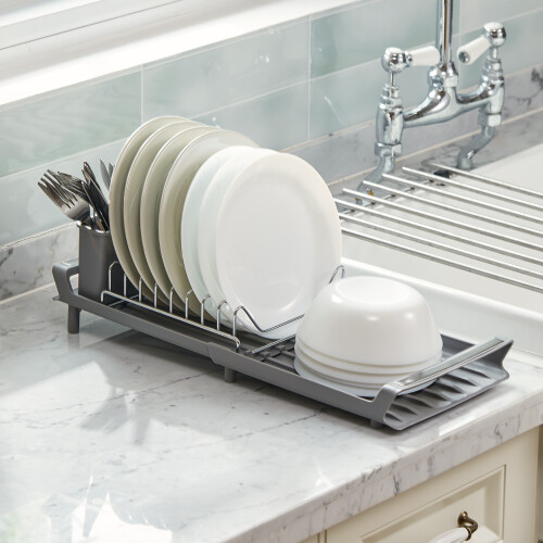 Living And Home Multifunctional Kitchen Dish Drying Rack, Tableware Storage Rack 1