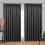 (GREY, 66 x 90) Pencil Pleat Curtain Thermal Ready Made Pair Panel 1