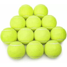 12pcs Tennis Balls High Quality Sports Outdoor Fun Cricket Beach Dog Ball Game