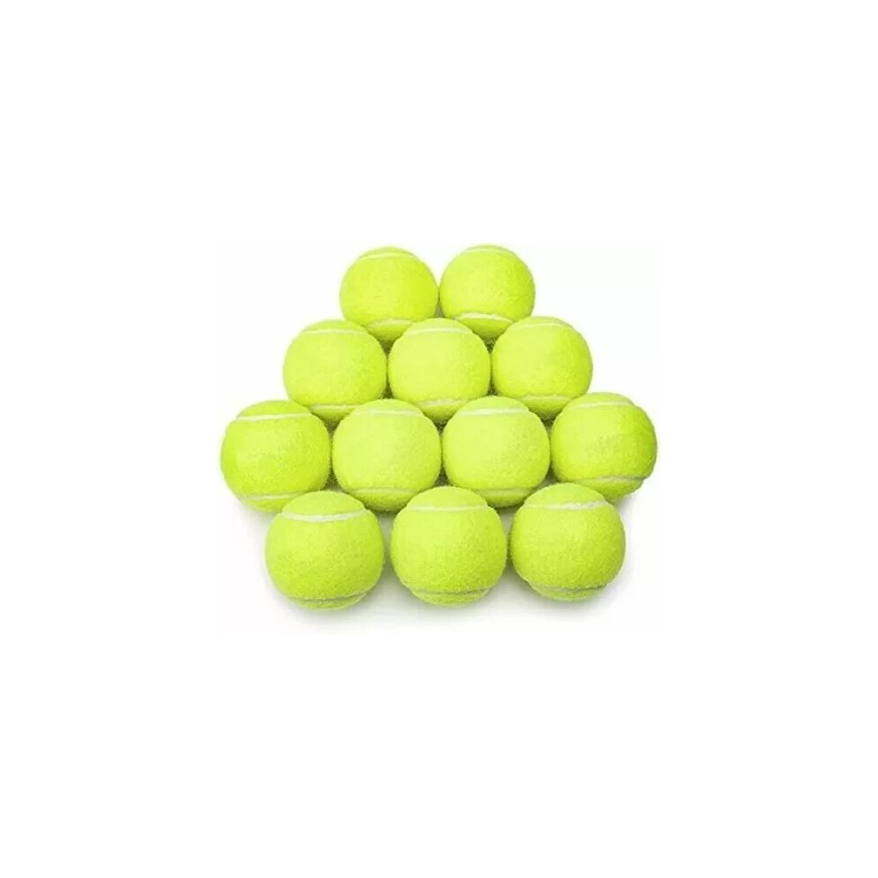 12pcs Tennis Balls High Quality Sports Outdoor Fun Cricket Beach Dog Ball Game