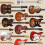Guitars Greetings Card - 150x150 Blank 2