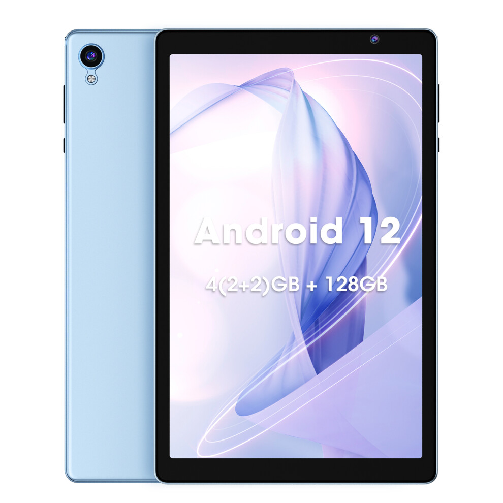 Android Tablet 10 Inch Tablets, 32GB 512GB(Expandable), Dual Camera Android Tablet, 1280x800 IPS Tablets, 6000 mAh Battery Bluetooth WiFi (Light Blue)