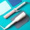 ( Blue) Protective Rectangle Hair Flat Iron Silicone Heat Insulation Mat Home Supply 3