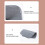 ( Blue) Protective Rectangle Hair Flat Iron Silicone Heat Insulation Mat Home Supply 8