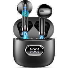 Wireless Earbud, Bluetooth Headphones 5.3 Stereo Bass 42H in-Ear Earphones 2024 Noise Cancelling Ear Buds 4 ENC Mic Call Bluetooth Earbud USB-C LED Di