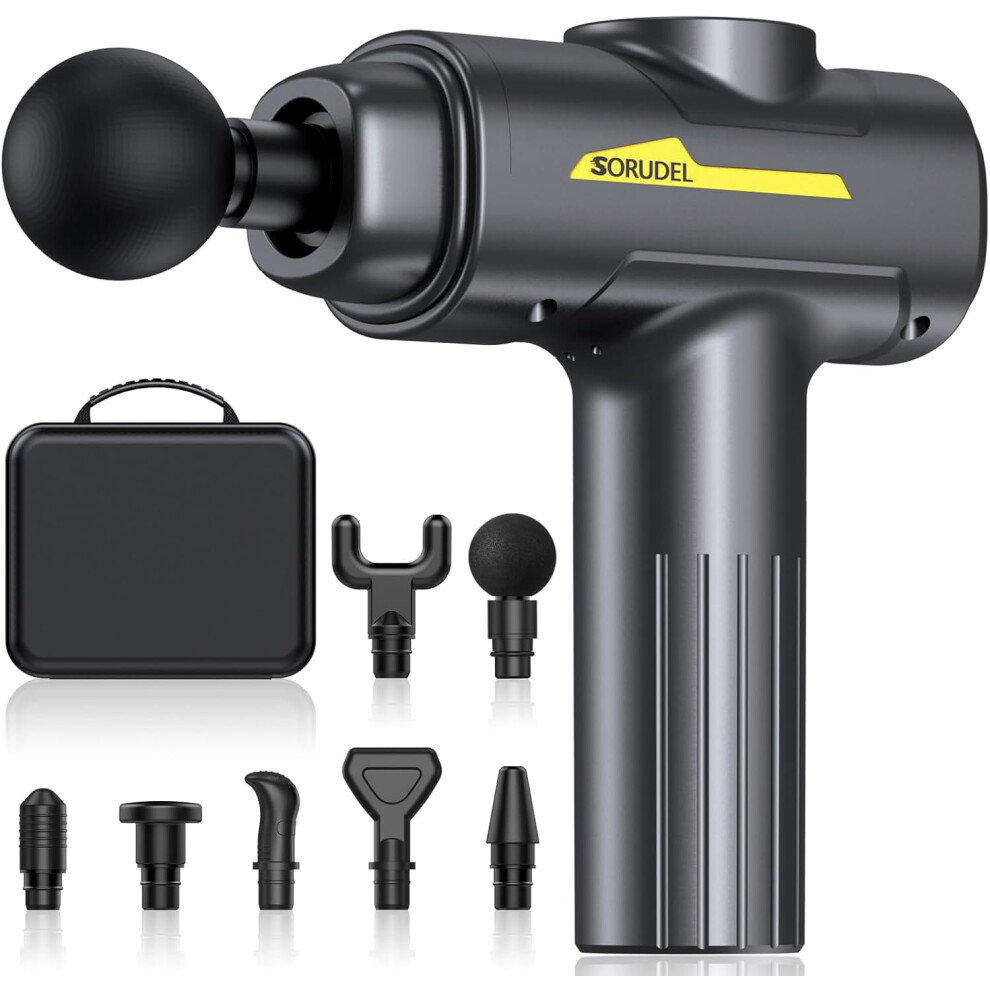 Nuonove Black Muscle Massage Gun, Back Massager Deep Tissue (Matte )