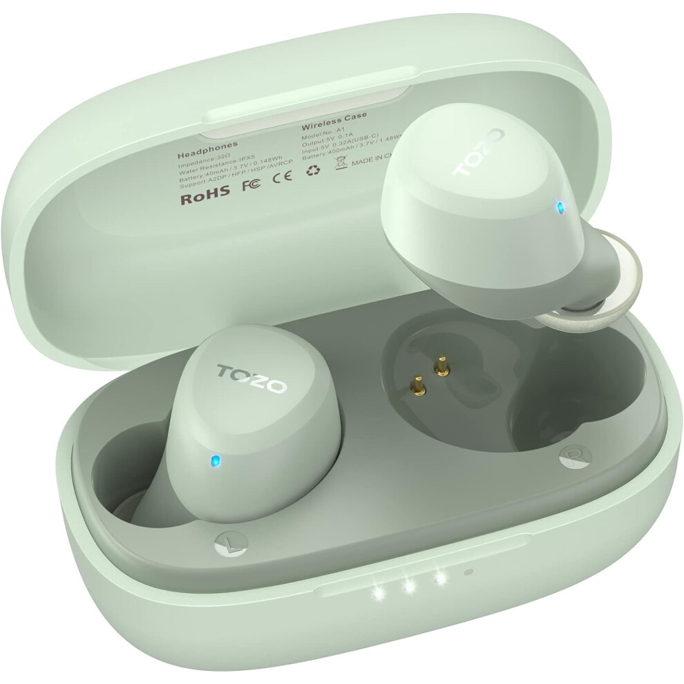 A1 Mini Wireless Earbuds Bluetooth 5.3 In Ear -Weight Headphones Built-In Microphone, Ipx5 Waterproof, Immersive Premium Sound Long Distance Conn Light 7386060666213