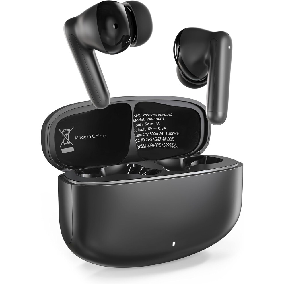 Hybrid Anc Wireless Earbuds, Immerse In Immersive Sound With Deep Bass, Long Playtime And 3 Eq Settings, Upgrade Your Audio Experience 7386060666862