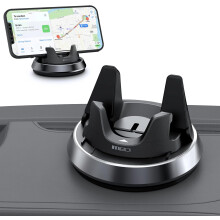 Dashboard Phone Holder, Car Phone Holder Mount, Thickness Adjustable Car Cell Phone Cradle, 360Rotatable Car Mat Compatible with iPhone,Samsung,Andro