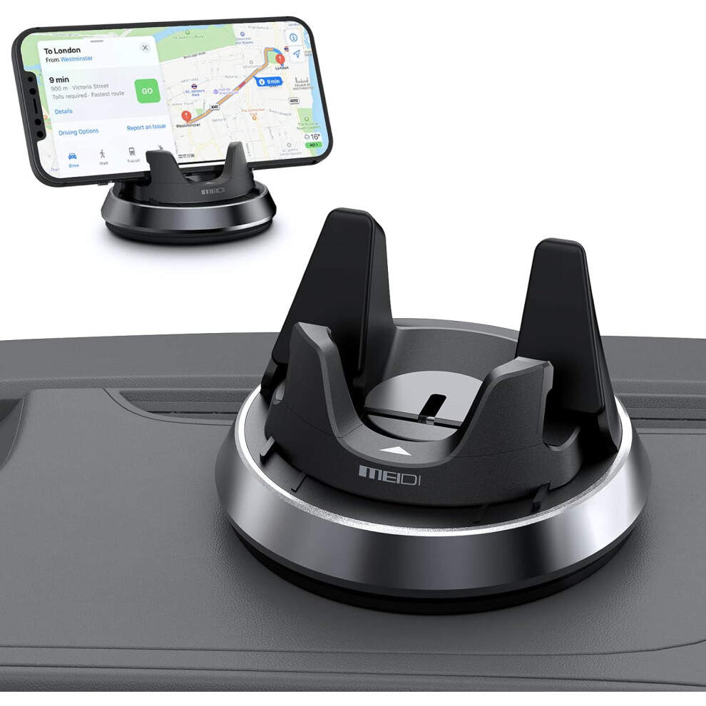 Dashboard Phone Holder, Car Phone Holder Mount, Thickness Adjustable Car Cell Phone Cradle, 360Rotatable Car Mat Compatible With Iphone,Samsung,Andro 7386060608664