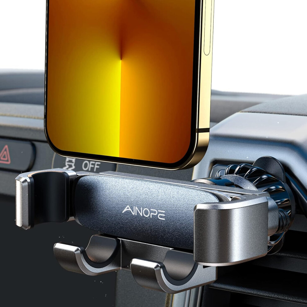 Phone Holders For Your Car Vent 2024 Upgrade Gravity Car Phone Holder Mount For Iphone With Newest Air Vent Clip Auto Lock Cell Phone Car Mount Fits F 7386060607193
