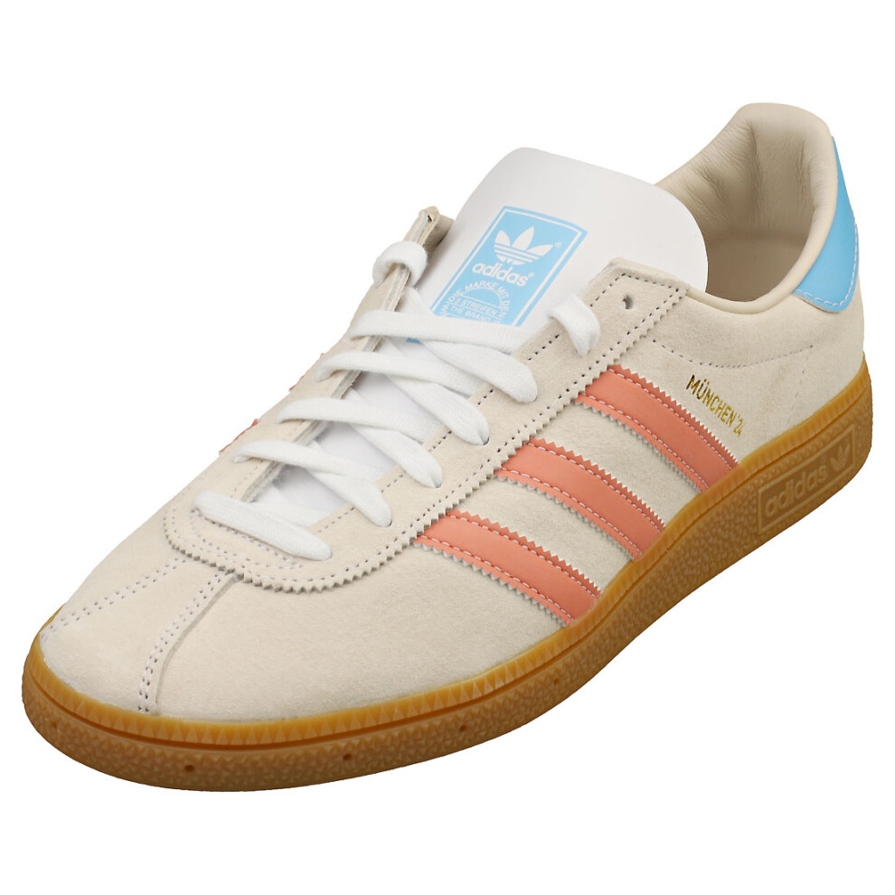 (9) adidas Munchen 24 Mens Fashion Trainers in Wonder White