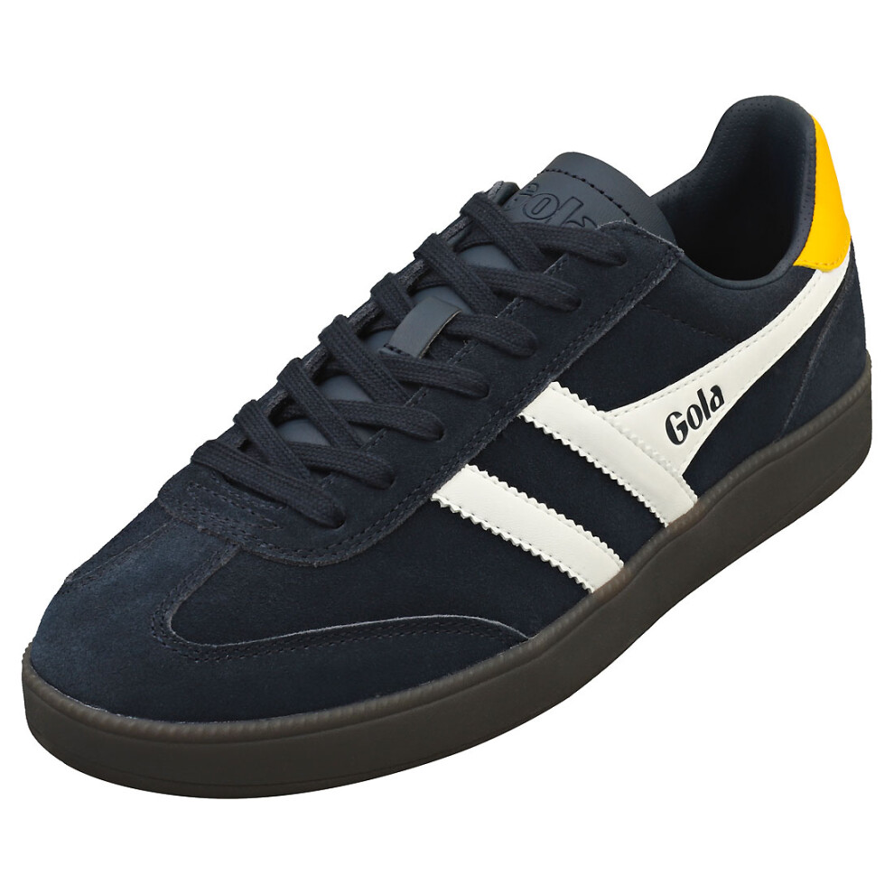 (9) Gola Viper Mens Casual Trainers In Navy White