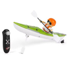 (Green) RC-Boat Streamlined LED Anti-Tipping Dual Driving Mode Boat For Lake Pool