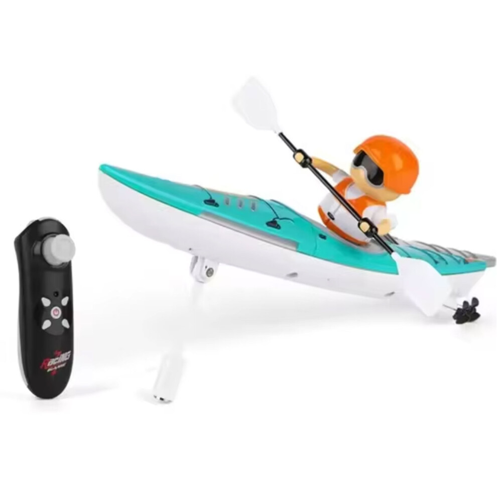(Lake Blue) RC-Boat Streamlined LED Anti-Tipping Dual Driving Mode Boat For Lake Pool-image-OPC-PF89YCB-NEW