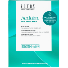 (4 Packs) Zotos Acclaim Plus Extra Body Acid Perm for Normal, Fine or Tinted Hair