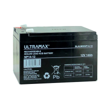 ULTRAMAX NP14-12 12V 14AH 20HR SEALED LEAD ACID RECHARGEABLE BATTERY