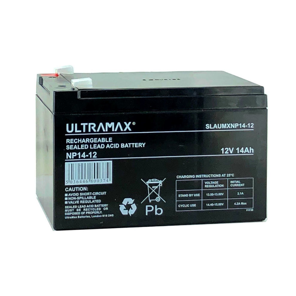 Ultramax Np14-12 12V 14Ah 20Hr Sealed Lead Acid Rechargeable Battery 5036446800374