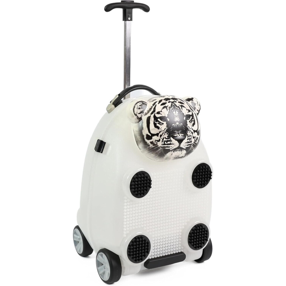 (Tiger) Kids Suitcase with Wheels and Extension Handle-image-OPC-PF89ZBY-NEW