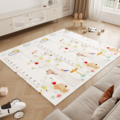 Dripex (Tree House + Road | Thickness 1cm) Foldable Foam Baby Play Mat 2