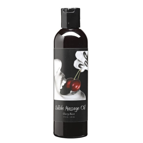 (Cherry, 236ml) Earthly Body Edible Massage Oil