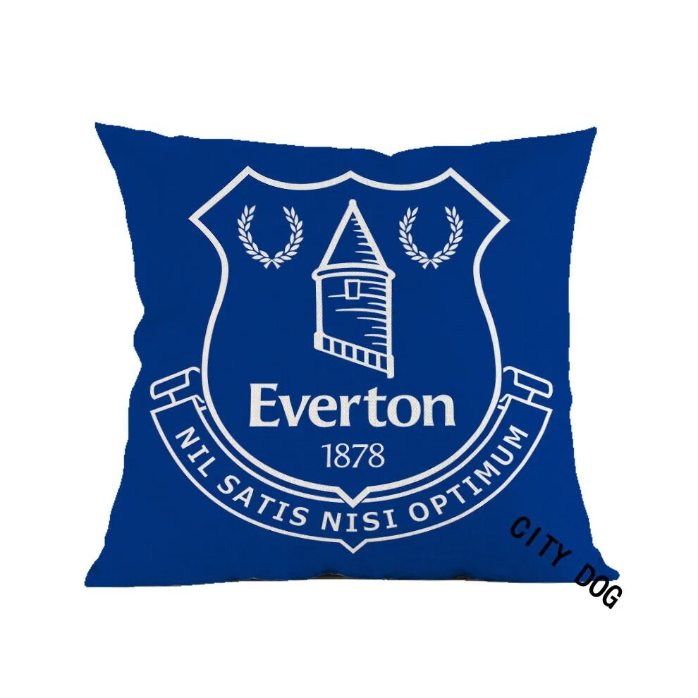 (Everton, 40*40cm) Football Team Double-Sided Printed Pillowcase