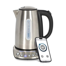 Smart Kettle 1.7L with Variable Temperature, Keep Warm Function, App & Voice Control Compatible with Alexa & Google Home, Stainless Steel, 2200W