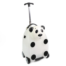 (Panda) Kids Suitcase with Wheels and Extension Handle