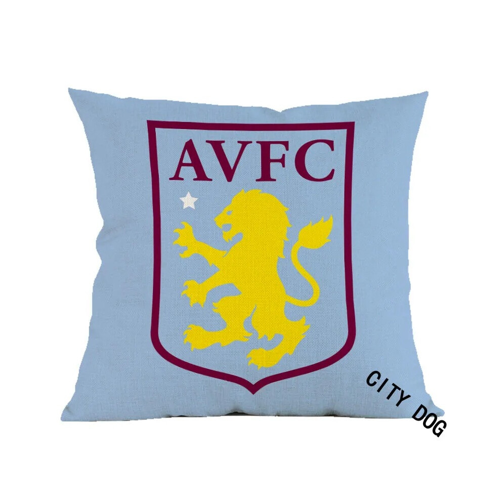 (AVFC, 45*45cm) Football Team Double-Sided Printed Pillowcase