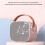 ESTINK Mini Karaoke Machine Portable Bluetooth Speaker 2 Microphones 2