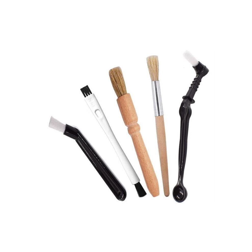 Sodial Coffee Brush Set Espresso Brush Kit, Wooden Coffee Grinder Cleaning Brush And Espresso Brush For Machine