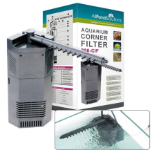 250L/H Internal Corner Filter 250-CIF for Fresh/Salt Water Tanks up to 45L - Submersible, Adjustable Spray Bar, Corner, Suction Cups