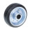 Parnells Rodas de borracha preta 80mm 3" com centro em aço estampado 70kg - Conjunto de 2 2