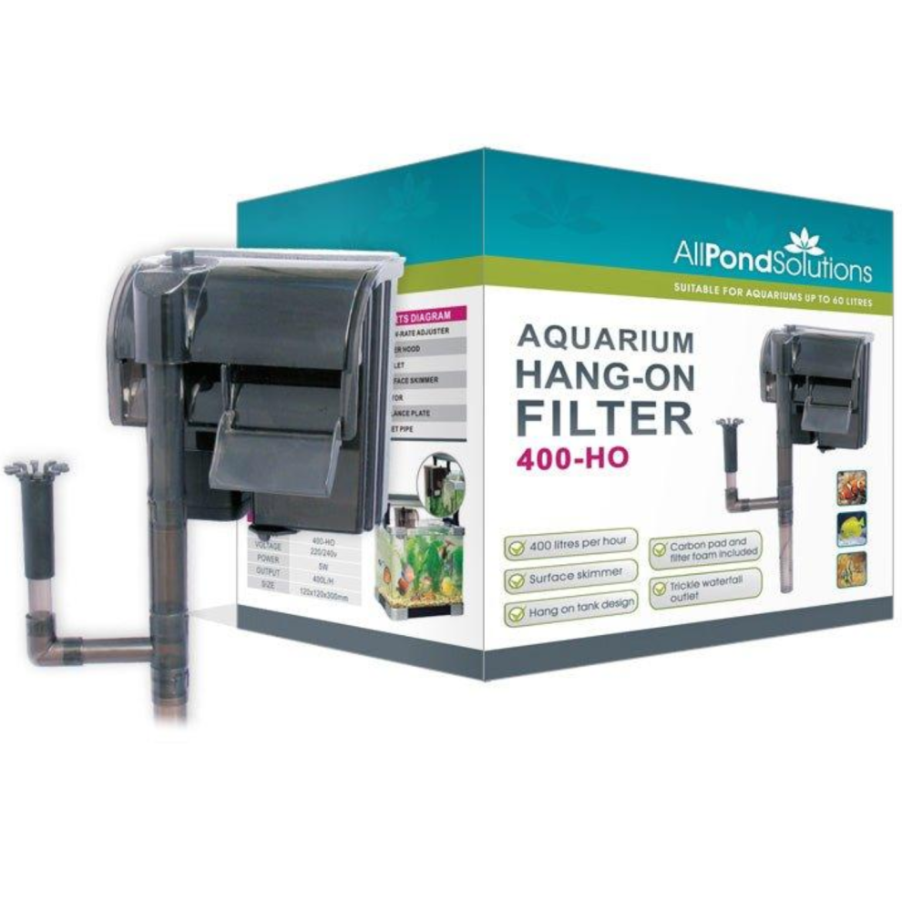 AllPondSolutions Aquarium Hang on Filter 400L/H - 400-HO