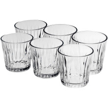 (6X300ml Whiskey Glasses ) Highball Drinking Glasses Whiskey Tumblers