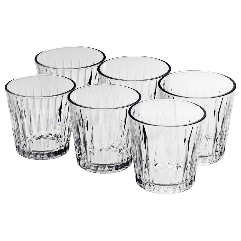 Queensway Home & Dinning (6X300ml Whiskey Glasses ) Highball Drinking Glasses Whiskey Tumblers