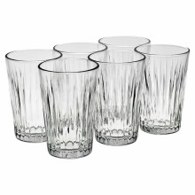 (6x350ml Highball Glasses ) Highball Drinking Glasses Whiskey Tumblers
