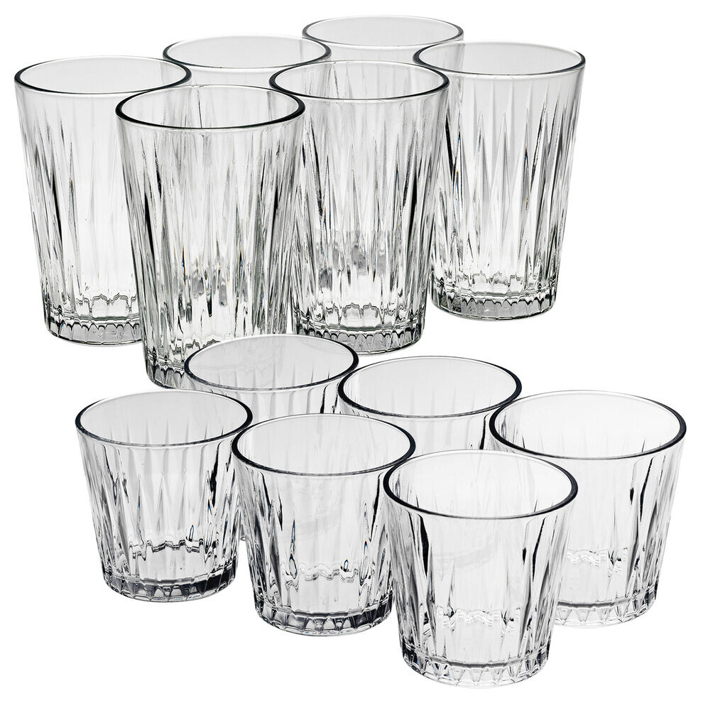 Queensway Home & Dinning (1 Set Of Each Type) Highball Drinking Glasses Whiskey Tumblers