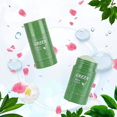 3 Pieces Green Tea Purifying Clay Stick Mask, Green Tea Mask Oil ...