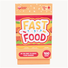 Fast Food Card Game. Food & Drink Trivia Card Building Game