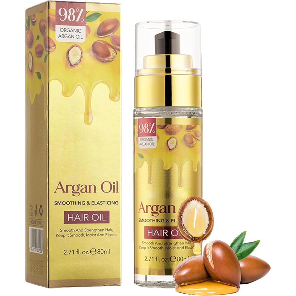 Gogerstar Argan Oil For Hair, Hair Oil For Dry Damaged Hair, Nourishes And Moisturises Dry Hair, Argan Oil, Hair Oil For Shine And Frizz Control