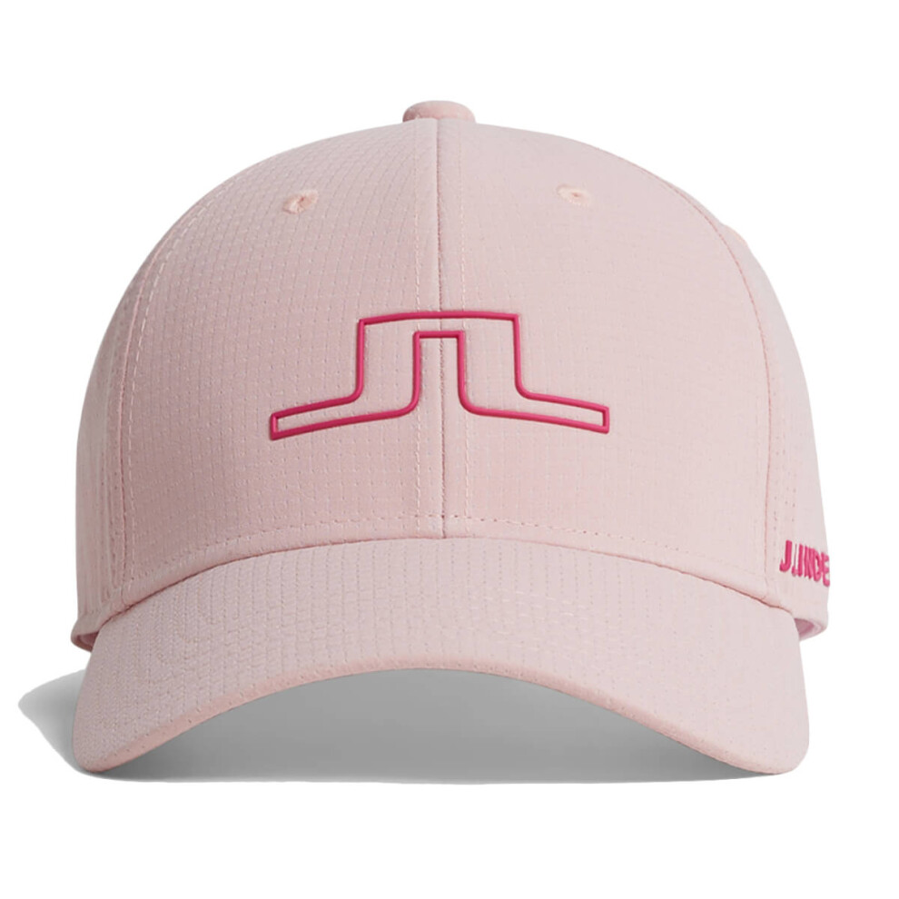 (One Size, Powder Pink) J.Lindeberg Mens Caden Ventilated Lightweight Breathable Golf Cap