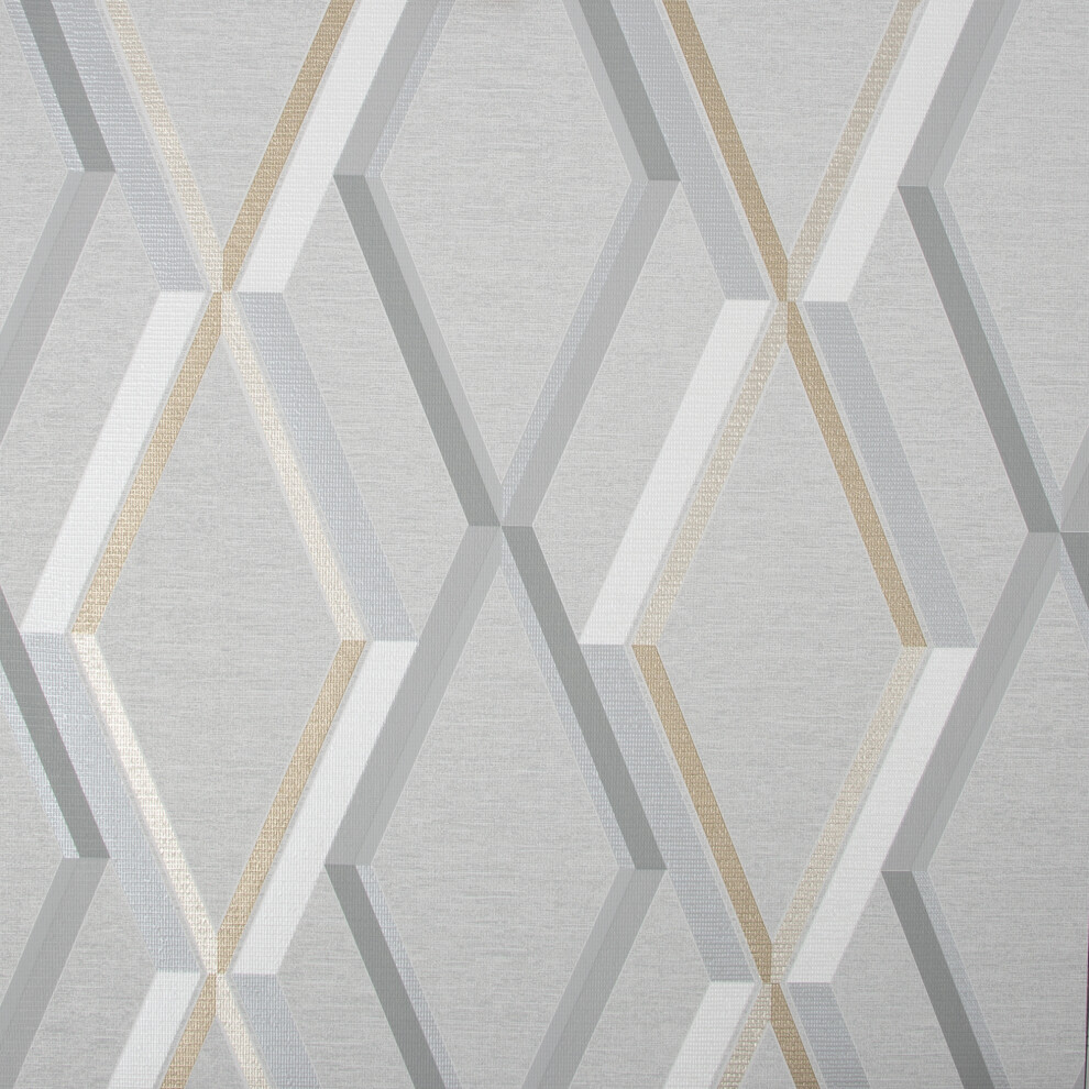 Superfresco Easy Prestige Geo Grey Wallpaper