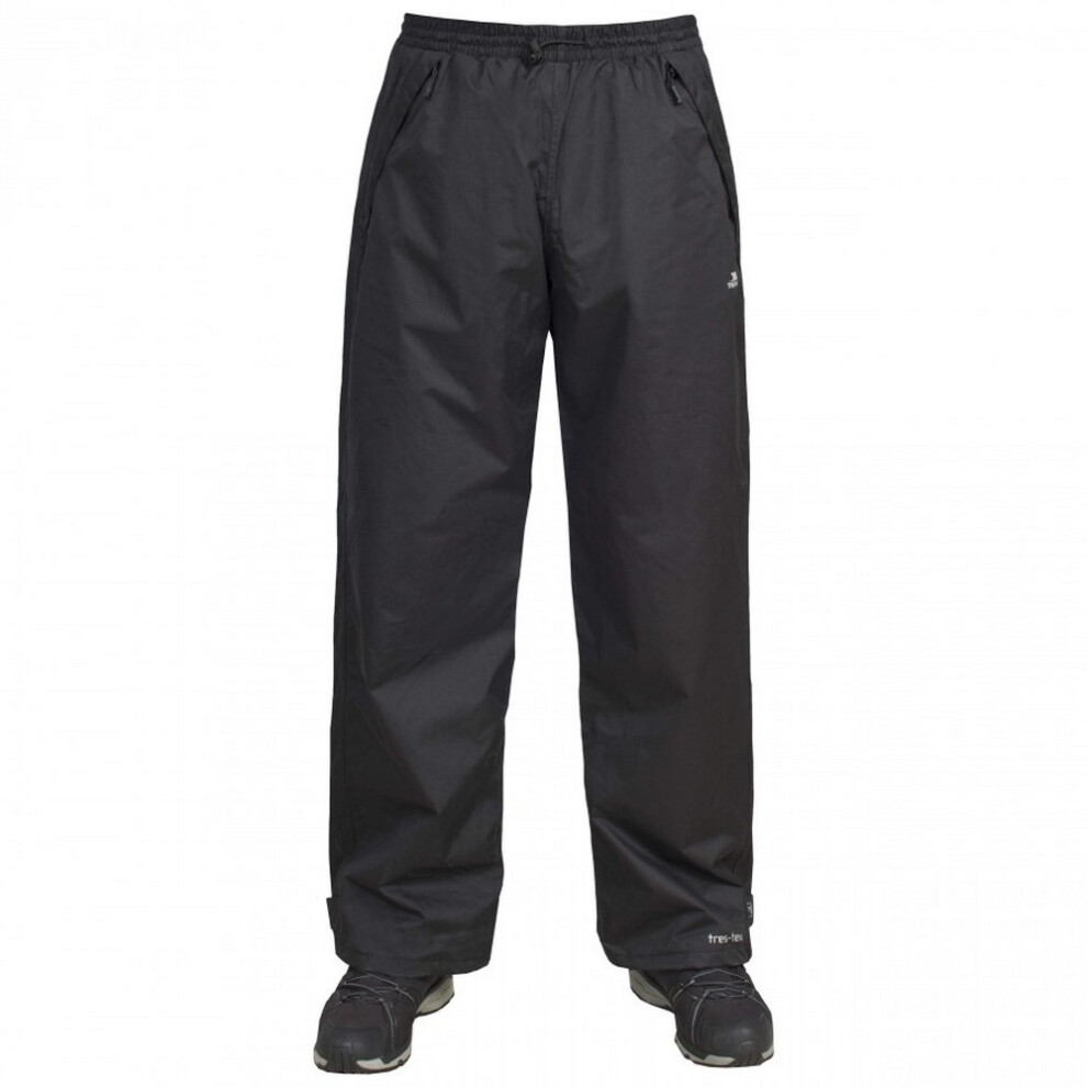 (L, Black) Trespass Mens Toliland Waterproof & Windproof Trousers