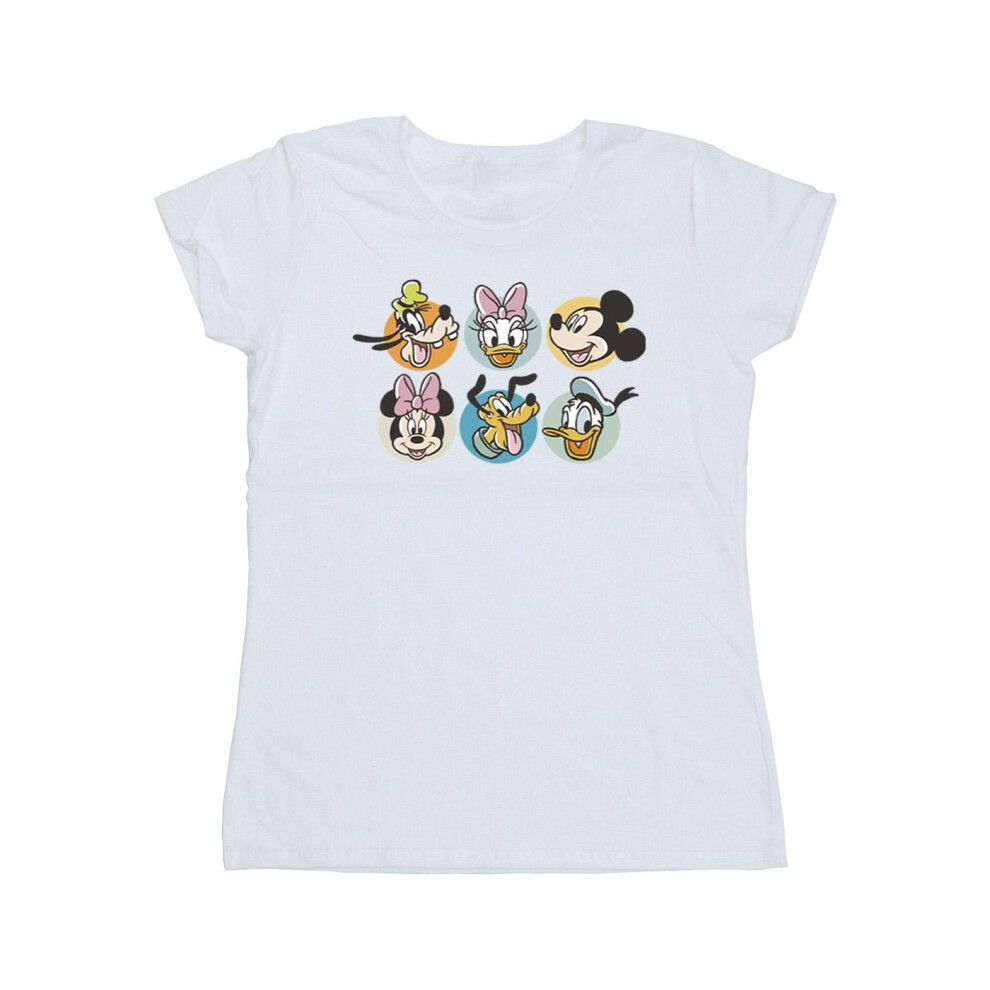 Mickey Mouse And Friends Faces Cotton T-Shirt