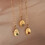 (B) Personalized Letter & Birthstone Necklace Chain 45cm 1